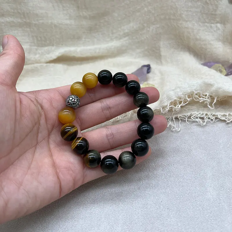 Black Obsidian Energy Bracelet