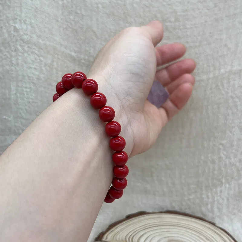 Cinnabar Stone Bracelet