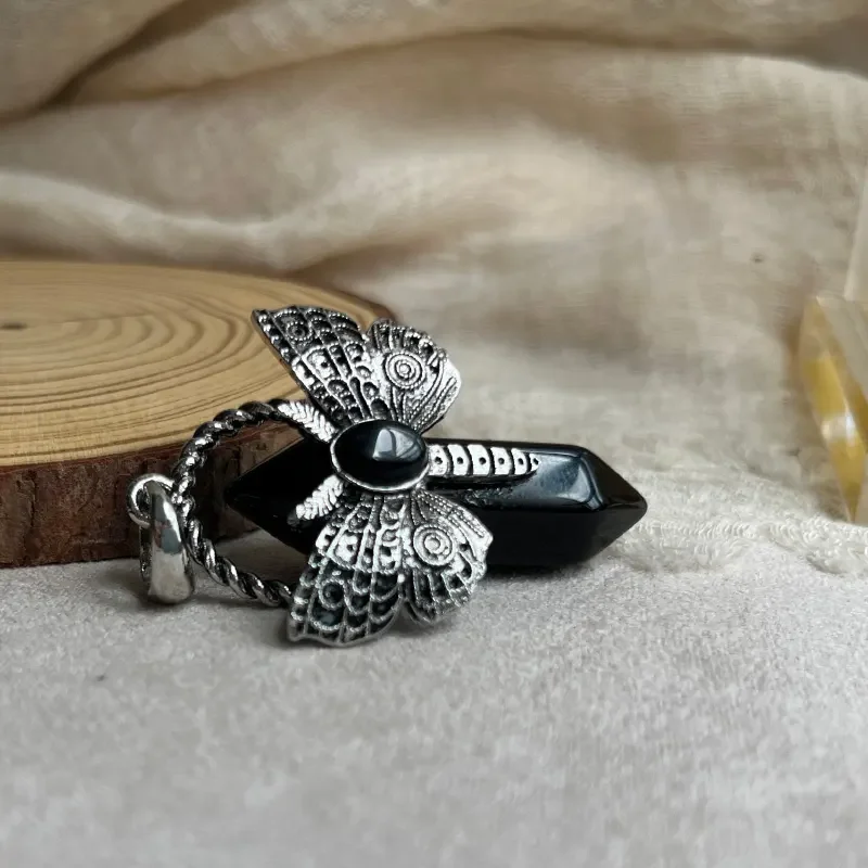 Crystal Dragonfly Pendant