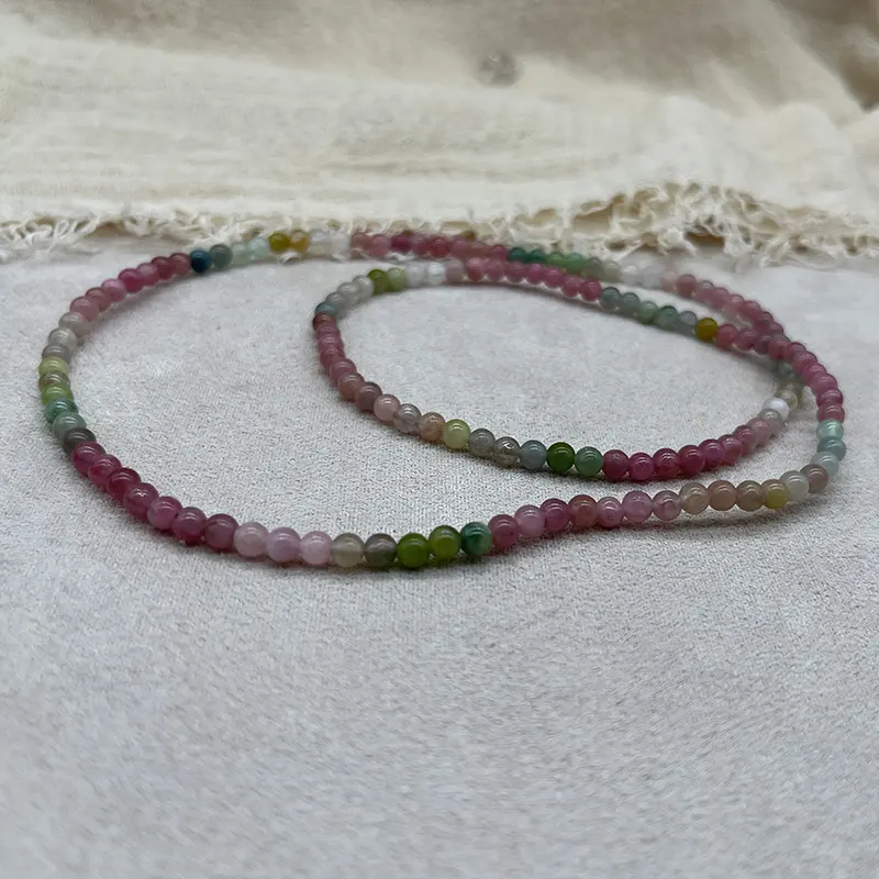 Each Natural Bead On The Tourmaline Bracelet