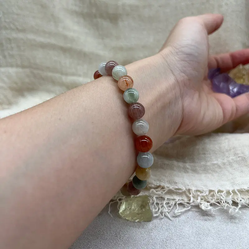 Furry Quartz Crystal Healing Bracelet