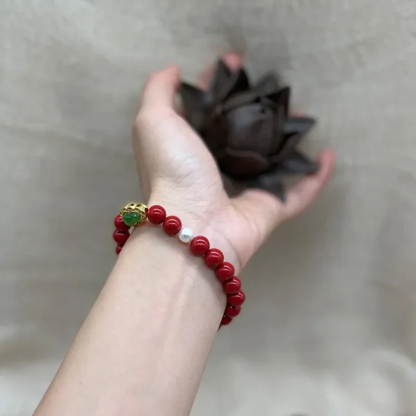 Handmade Cinnabar Bracelet