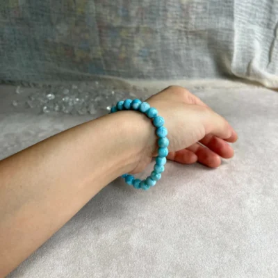 Natural Larimar Stone Bracelet