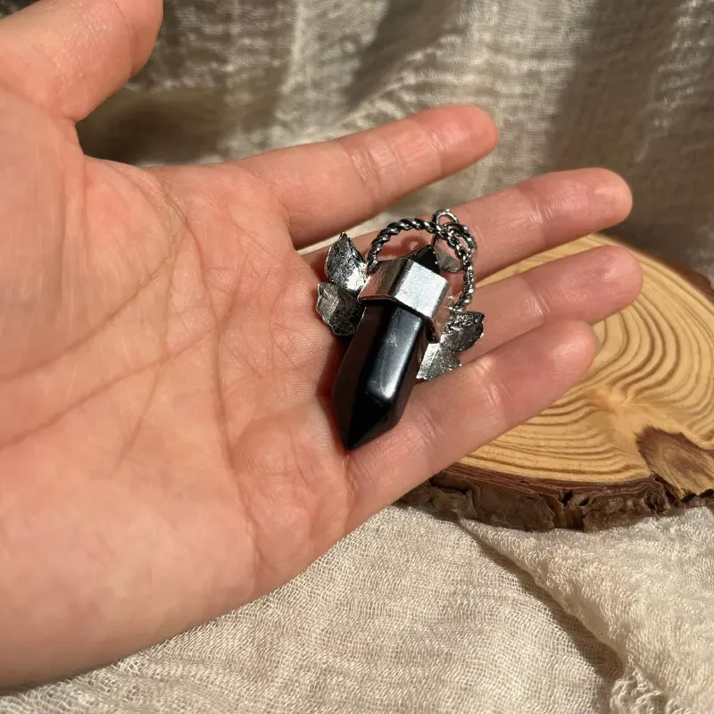 Statement Obsidian Pendant