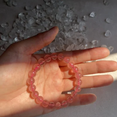 Strawberry Crystal Beaded Bracelet