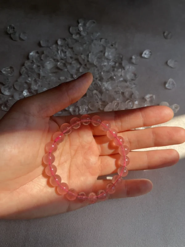 Strawberry Crystal Beaded Bracelet