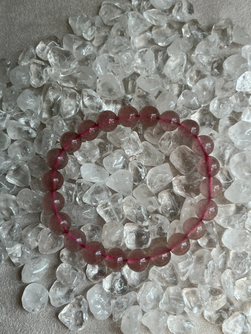 Strawberry Crystal Bracelet For Energy