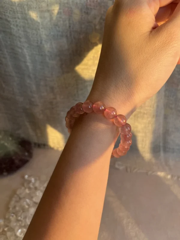 Strawberry Crystal Charm Bracelet