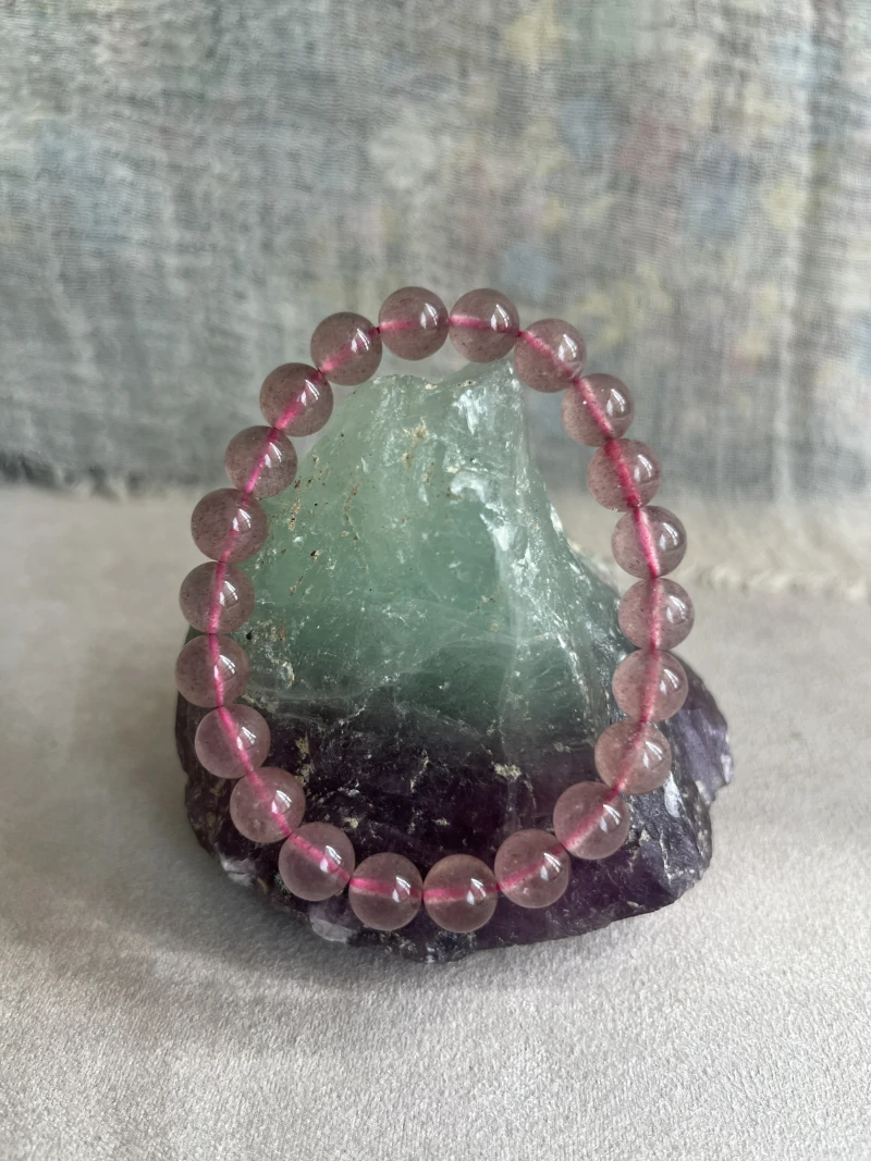 Strawberry Crystal Healing Bracelet