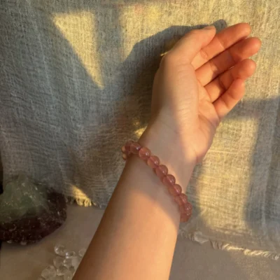 Strawberry Quartz Bracelet