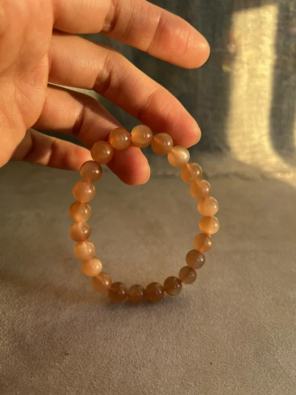 Sunstone Bead Bracelet