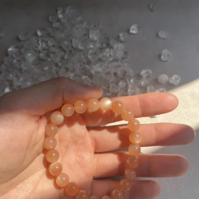 White Quartz Crystal Bracelet